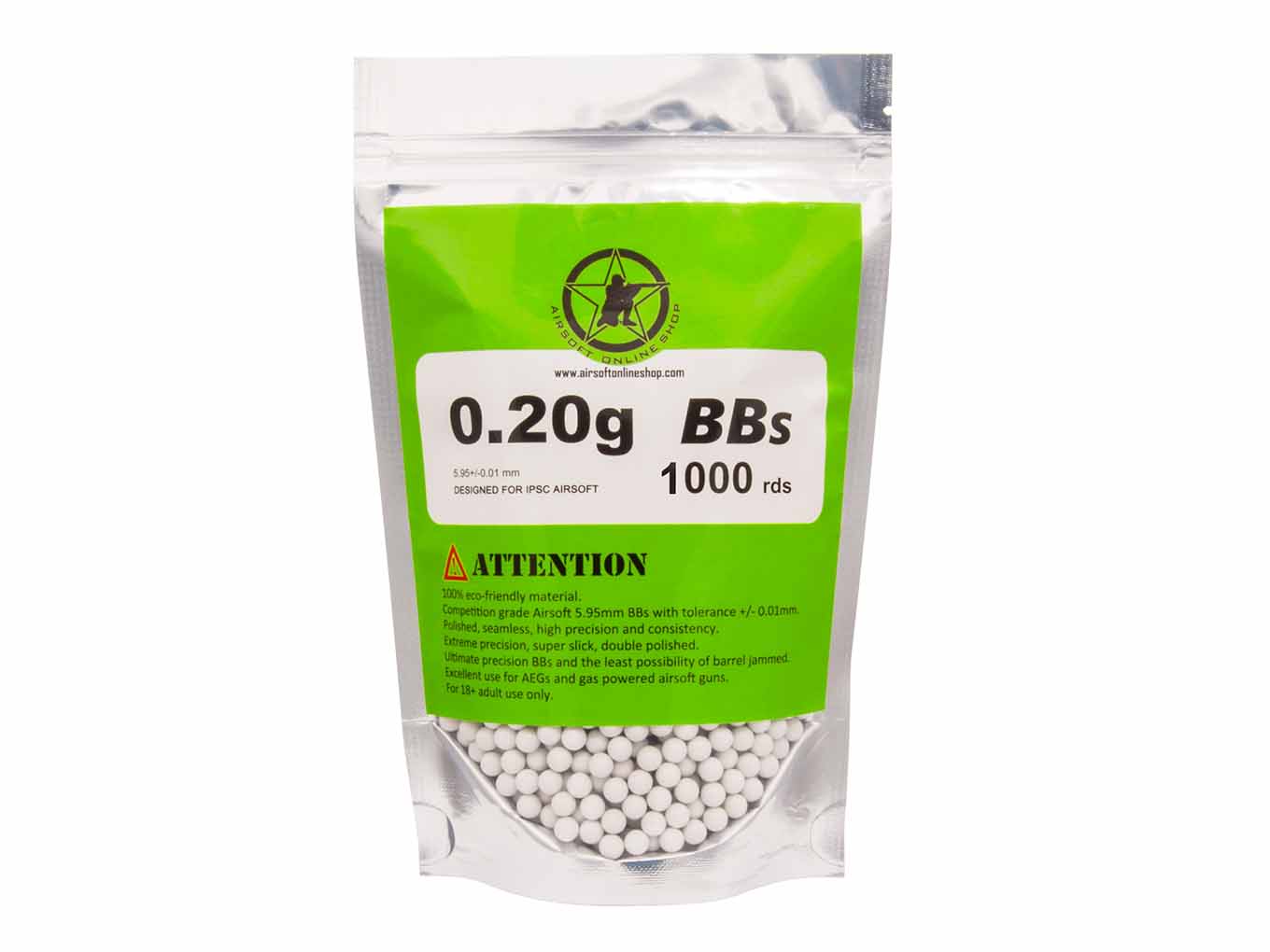AOLS Airsoft BBs 6mm 0.20g 1000rds